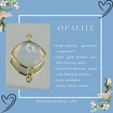 Diamond-shaped Gemstone Charm