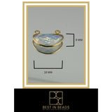 Double Loop Gold-Plated Charm