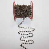 Gold Beaded Gemstone Necklace