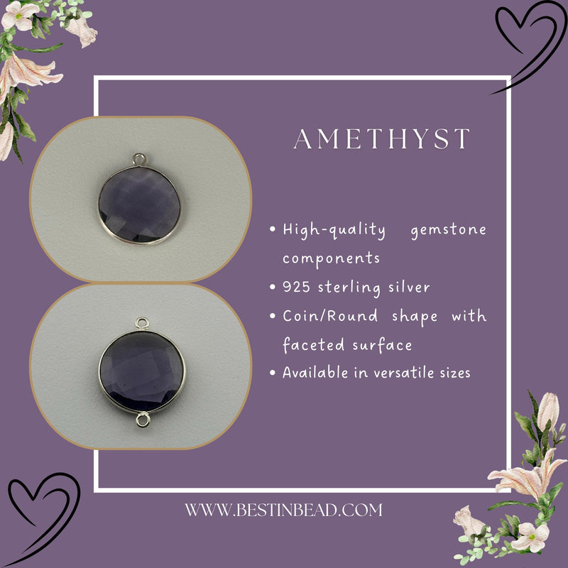 Amethyst Bezel Pendant