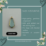 Aquamarine Bezel Pendant