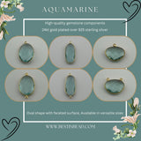 Delicate gold plated gemstone jewelry