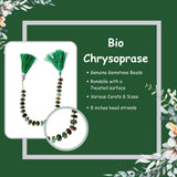 Bio Chrysoprase Rondelle Bead Strand