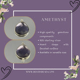 Amethyst Bezel Pendant