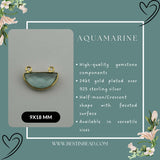 Delicate gold plated gemstone jewelry