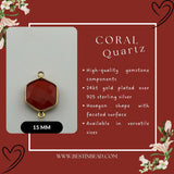 Wholesale gemstone bezel charms