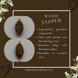 24kt gold vermeil bezel pendant