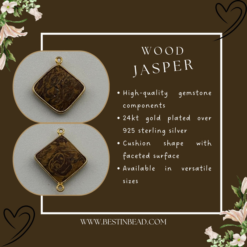 24kt gold vermeil bezel pendant