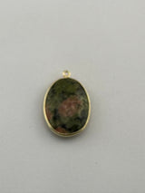 Unakite Bezel Pendant