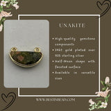 24kt gold vermeil bezel pendant