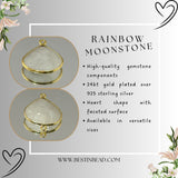 24kt gold vermeil bezel pendant