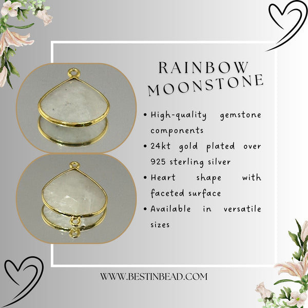 24kt gold vermeil bezel pendant