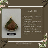Delicate gold plated gemstone jewelry