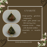 24kt gold vermeil bezel pendant