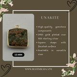 Delicate gold plated gemstone jewelry