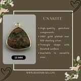 Delicate gold plated gemstone jewelry