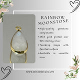 24kt gold vermeil bezel pendant