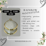 Delicate gold plated gemstone jewelry