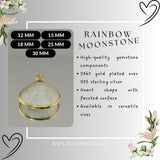 Delicate gold plated gemstone jewelry