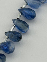 Teardrop Blue Kyanite Natural Beads - DIY Beading Supplies