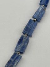 Long Slice Blue Kyanite Natural Beads - DIY Beading Supplies