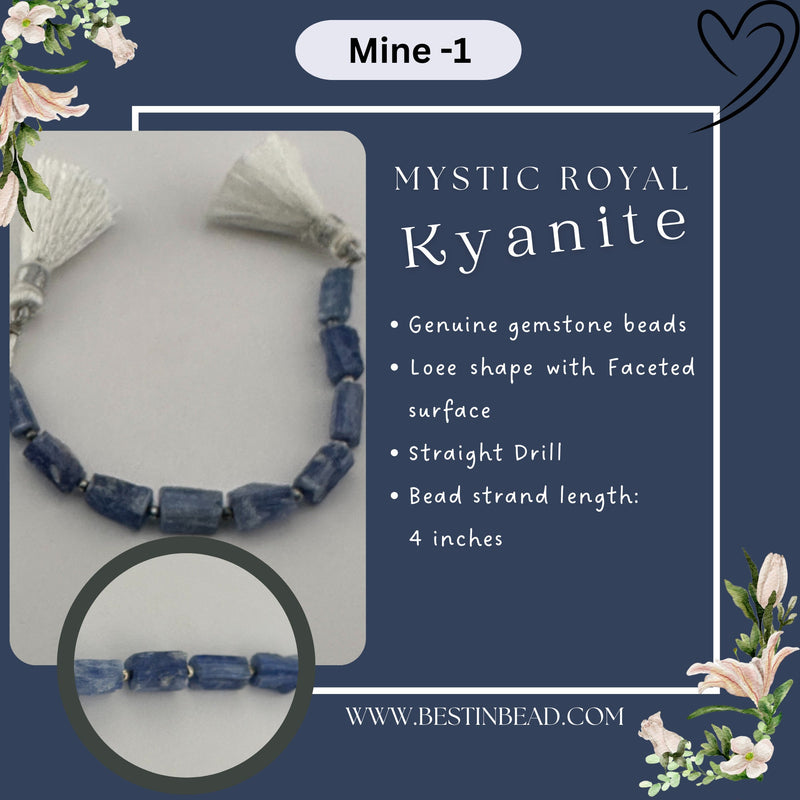 Mystic Royal Kyanite Natural Loee Bead Strand