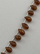 Teardrop Orange Kyanite Natural Beads - DIY Beading Supplies