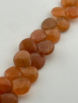 Heart Peach Moonstone Natural Beads - DIY Beading Supplies