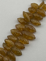 Marquise Yellow Tourmaline Beads - DIY Beading Supplies