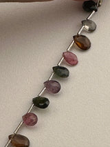 Pear Multi Tourmaline Beads - DIY Beading Supplies