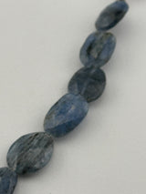 Flat Tumble Blue Kyanite Natural Beads - DIY Beading Supplies