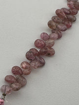 Multi Spinel Faceted Pear 4 inch Bead Strand 4X6-4.5X7mm & 26 Cts Natural Semi Precious Gemstone Birthstone Women Jewelry Making Necklace