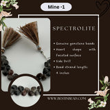 Spectrolite Heart Bead Strand