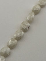 Flat Tumble Mystic White Sillimanite Beads - DIY Beading Supplies