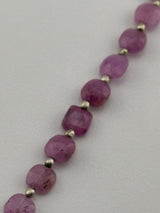 Cushion Pink Sapphire Natural Beads - DIY Beading Supplies