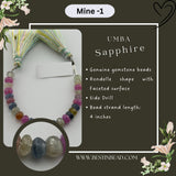 Umba Sapphire Rondelle Bead Strand