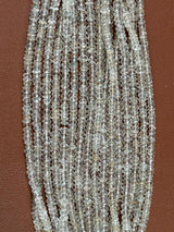 Imperial Topaz Rondelle Gemstone Beads - Natural Semi Precious Bead Strand - Sizes 2mm to 7mm - Jewelry Making Supplie