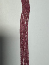 Pink Tourmaline Shaded Rondelle Gemstone Beads - Natural Semi Precious Bead Strand - Sizes 2mm to 7mm - Jewelry Making Supplies
