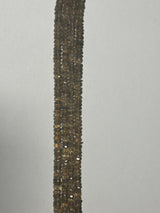 Beer Quartz Coated Rondelle Gemstone Beads - Natural Semi Precious Bead Strand - Sizes 2mm to 7mm - Jewelry Making Supplies