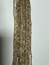 Beer Quartz Coated Rondelle Gemstone Beads - Natural Semi Precious Bead Strand - Sizes 2mm to 7mm - Jewelry Making Supplies