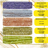 Amethyst & Rainbow Moonstone Bead Strand | AAA Faceted Rondelle Oval | Gemstone Supply