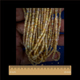Ethiopian white opal smooth rondelle beads bulk strands on marble, natural opal beads wholesale lot, 2-3mm