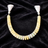 Ethiopian white opal wheel tyre heishi beads, AAA natural Welo opal disc strand for jewelry making