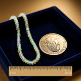 Ethiopian white opal smooth rondelle bead strands, natural Welo opal beads per strand, 2-3mm, 15 inches