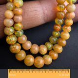 Ethiopian Opal Round Beads – Natural Fire Opal Smooth Graduated Strand Necklace Length